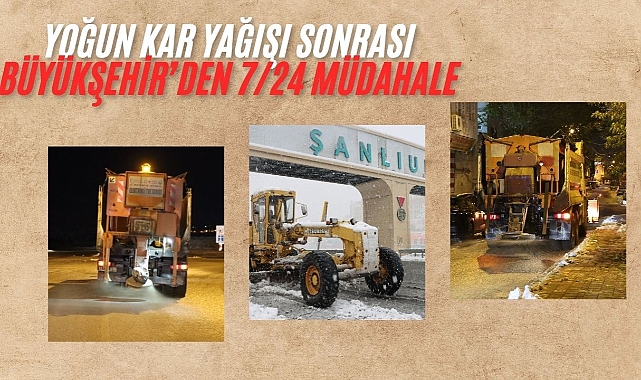 Büyükşehir Belediyesi, Karla Mücadelede Seferber Oldu