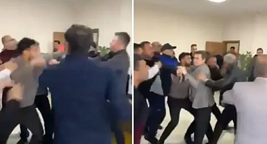 Ceylanpınar’da kavga! Belediye binasında birbirlerine girdiler!