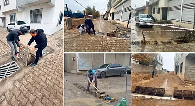 Hilvan Belediyesi’nden Sağanak Yağışlara Karşı Etkin Mücadele