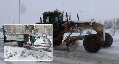 Karaköprü Belediyesi karla mücadelede teyakkuzda