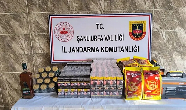 Şanlıurfa’da kaçak tütün ve alkol ele geçirildi!