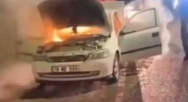 Şanlıurfa’da otomobil alev topuna döndü!