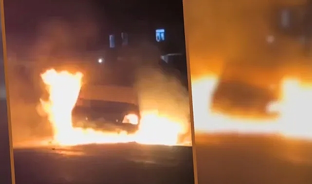 Urfa'da aracını ateşe verdi!