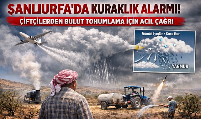 Urfa'nın Bulutlarını İsrail Çalıyor! Urfa'ya Acil Bulut Tohumlama Gerekiyor!