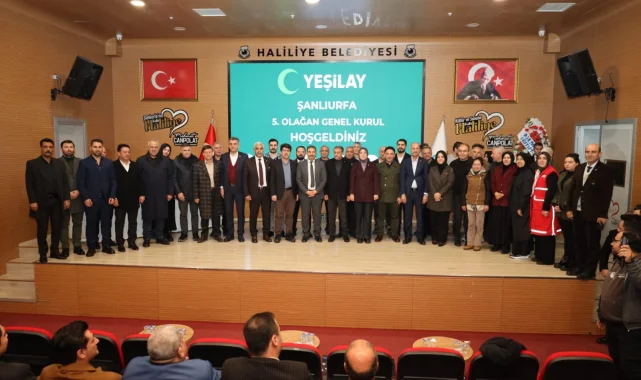 AK Partili Yazmacı, Şanlıurfa Yeşilay Genel Kurulu'nda Yeni Başkana Başarı Diledi