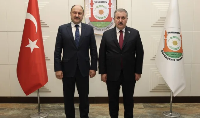BBP Genel Başkanı Destici Şanlıurfa'da Büyükşehir Belediye Başkanı Gülpınar'ı Ziyaret Etti