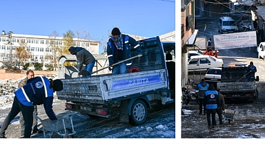 Birecik Belediyesi Karla Mücadele Ekipleri Şehirde Seferber Oldu