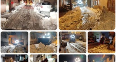 Eyyubiye Belediyesi Ekipleri Kar Küreme ve Tuzlama Çalışmalarını Aralıksız Sürdürüyor