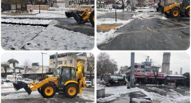 Eyyubiye Belediyesi Kar Yağışına Karşı Kritik Çalışmaları Sürdürüyor