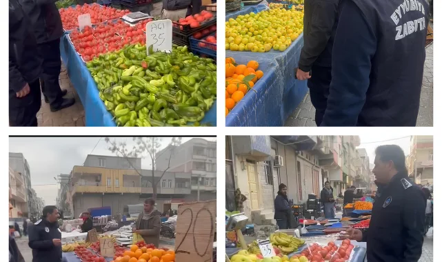 Eyyübiye Belediyesi Semt Pazarlarında Denetimleri Yoğunlaştırdı