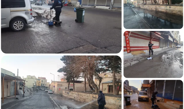 Eyyubiye Belediyesi Temizlik Ekipleri İlçe Genelinde Çalışıyor