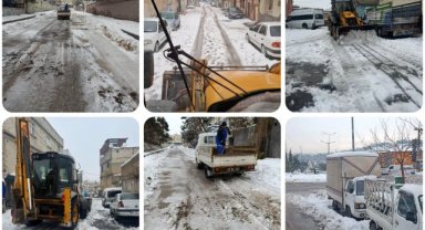 Eyyubiye Belediyesi'nden Yoğun Kar Yağışı Sonrası Kritik Çalışmalar