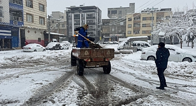Eyyübiye’de Karla Mücadele Geceden Başladı