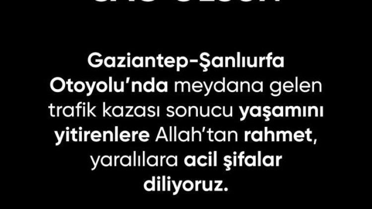 Gaziantep-Şanlıurfa Otoyolu'nda Acı Kaza: Hayatını Kaybedenler Var