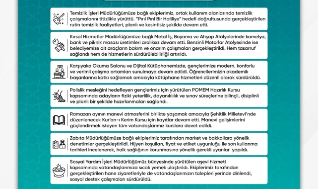 Haliliye Belediyesi Ekip Çalışmasını ve Katkılarını Vurguladı