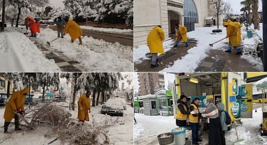 Haliliye Belediyesi Karla Mücadeleyi Dört Koldan Sürdürüyor