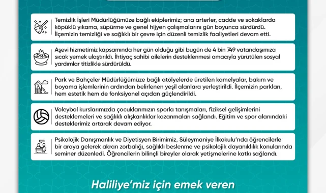 Haliliye Belediyesi'nde 8 Ocak Toplantısı ve Ekip Teşekkürü