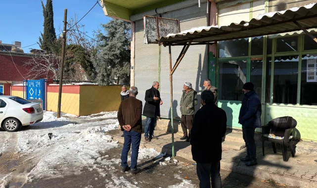 Hilvan Belediyesi Eşbaşkanı Paydaş Kar Temizleme Çalışmalarını Denetledi