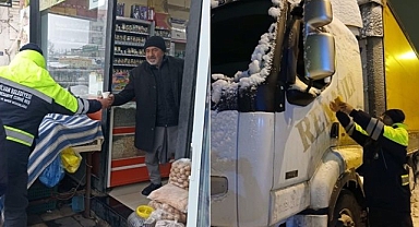 Hilvan Belediyesi’nden Kar Gecesinde Örnek Dayanışma