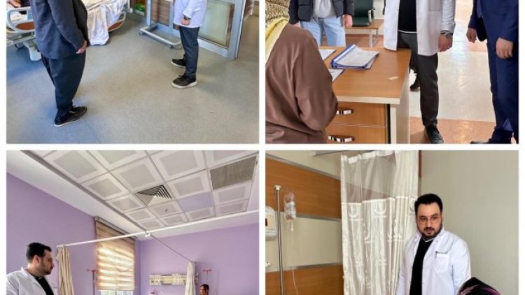 Hilvan Devlet Hastanesi'nde Başhekimden Personel ve Hastalara Ziyaret