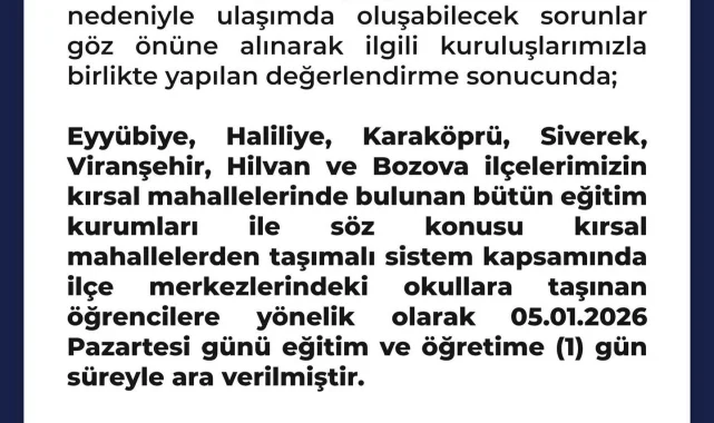 Hilvan Kaymakamlığı'ndan Güvenlik ve Huzura Yönelik Önemli Duyuru