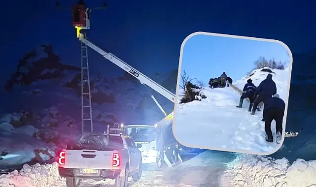Kar 1 metreyi aştı! Ekipler zorlu koşullarda görev başında