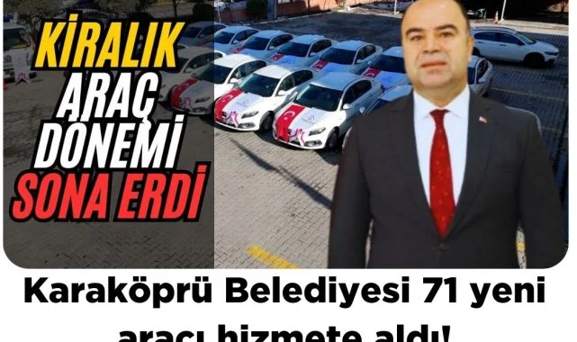 Karaköprü Belediyesi 200 Milyon Liralık Yatırımla 71 Yeni Araç Aldı