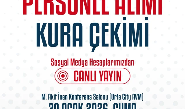 Şanlıurfa Büyükşehir Belediyesi Personel Alımı Kura Çekimi Noter Huzurunda Yapılacak