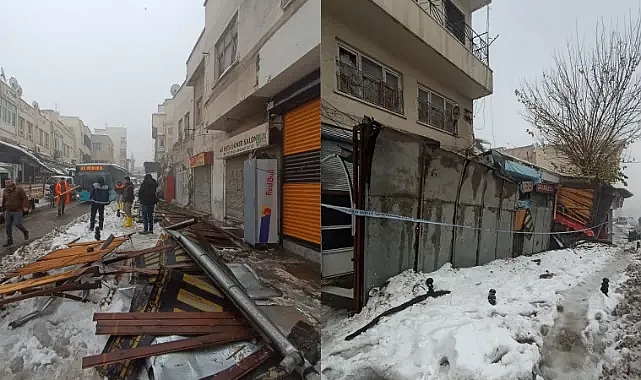 Şanlıurfa'da kar yağışı sundurmaları vurdu!