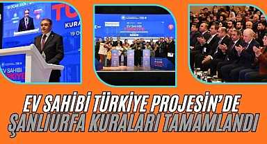 Şanlıurfa'da kura heyecanı! Hak sahipleri belli oldu!