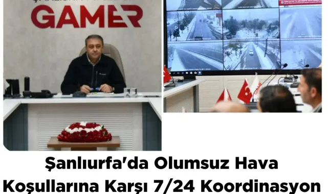 Şanlıurfa Valisi: Hava Şartları Aksaklıkları 7/24 Takip Ediliyor