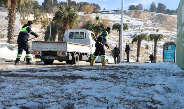Şanlıurfa'da Buz ve Donla Mücadele 7/24 Devam Ediyor