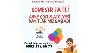 Siverek Belediyesi Anne-Çocuk Atölyesiyle Sömestr Tatilini Şenlendiriyor