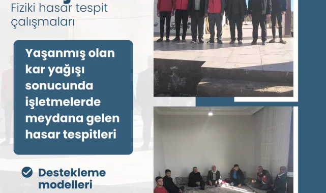 Suruç'ta Kar Yağışı Sonrası Sera ve Ahır Hasar Tespiti Yapılıyor