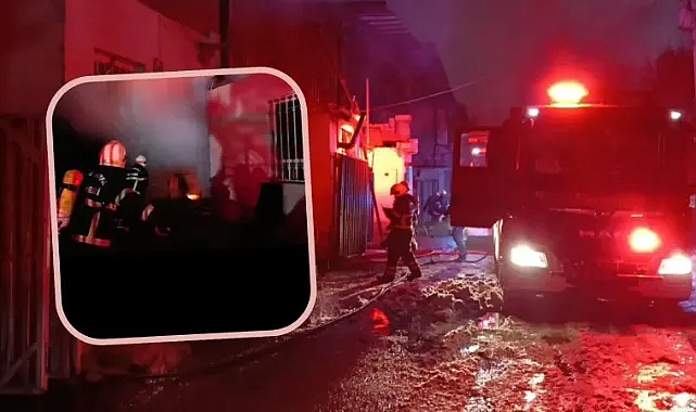 Urfa'daki iş yerinde korku dolu anlar!
