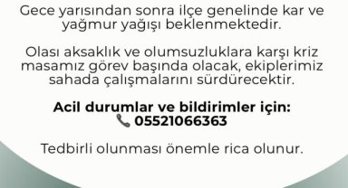 Viranşehir'de gece yarısından sonra kar ve yağmur bekleniyor