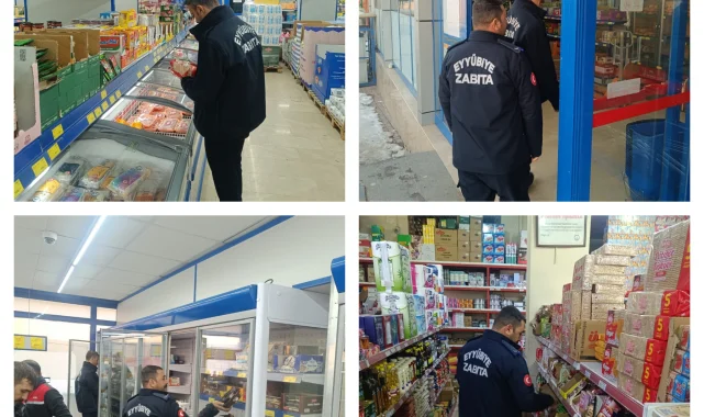 Zabıta Ekiplerinden Zincir Marketlere Yönelik Yoğun Denetim Operasyonu