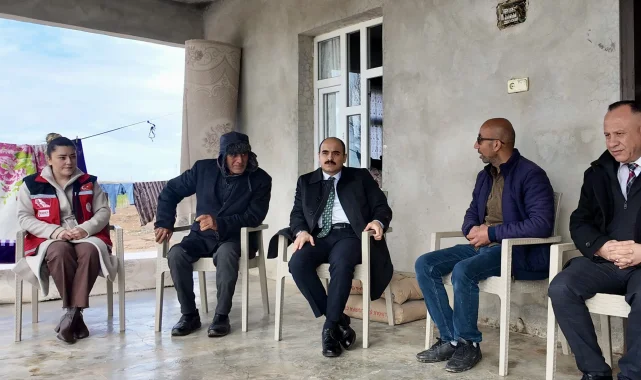 Akçakale Kaymakamı Sakça'da Gazi ve Aileyi Ziyaret Etti