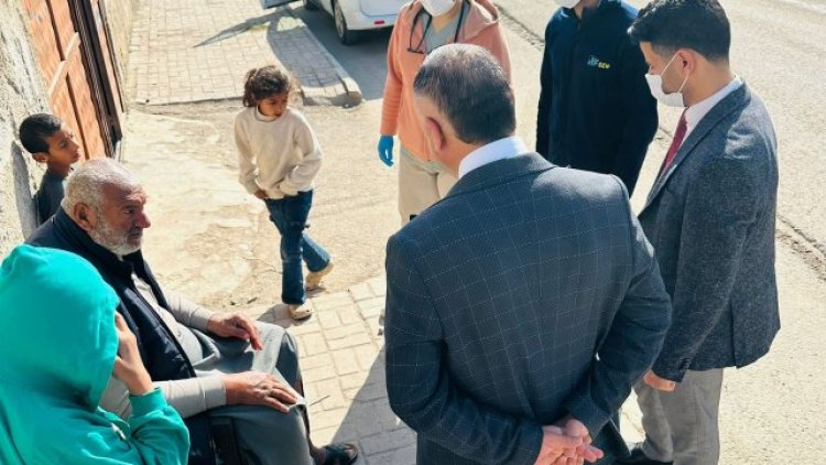 Akçakale'de Evde Sağlık Hizmetleri Kapsamında Hastalara Ziyaret