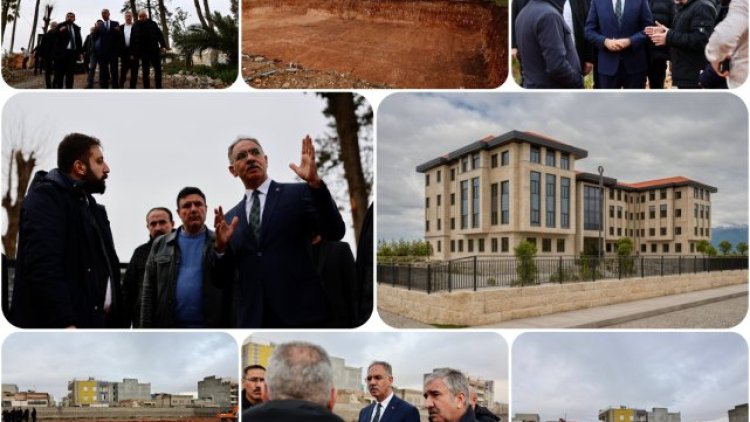 Eyyübiye Belediye Başkanı Mehmet Kuş Yeni Hizmet Binası İnşaat Alanında İnceleme Yaptı