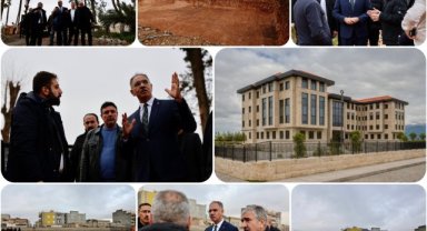 Eyyübiye Belediye Başkanı Mehmet Kuş Yeni Hizmet Binası İnşaat Alanında İnceleme Yaptı