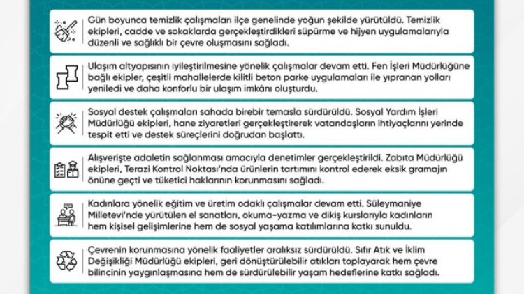 Haliliye Belediyesi Ekibine Teşekkür Etti