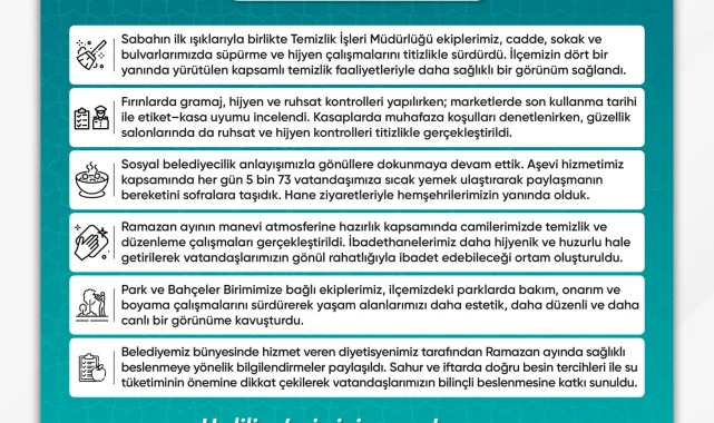 Haliliye Belediyesi'nden Ekip Arkadaşlarına Teşekkür