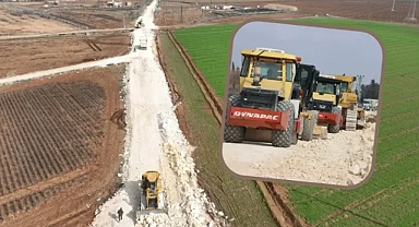 Harran–Akçakale grup yolunda çalışma sürüyor