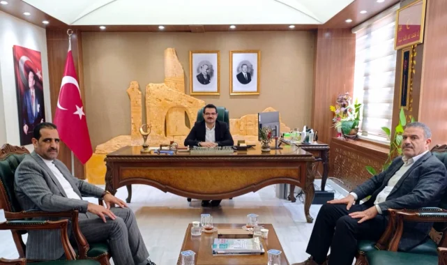 İş İnsanları Mehmet Biter ve İbrahim Yılmaz Harran Kaymakamı Harun Reşit Han'ı Ziyaret Etti