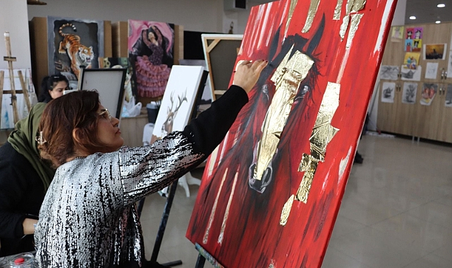 Karamek Resim Kursuyla Yetenekler Keşfediliyor