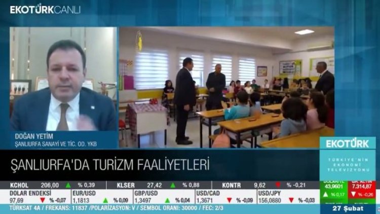 Mehmet Doğan Yetim'den Ekotürk'te Şanlıurfa Ekonomisine Yönelik Açıklamalar