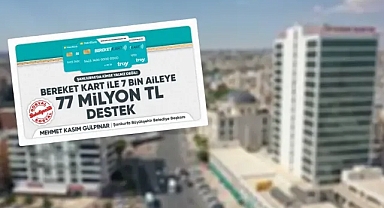 Şanlıurfa Büyükşehir Belediyesi’nden sosyal belediyecilik örneği!