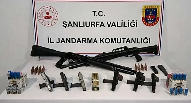 Şanlıurfa’da eş zamanlı operasyon! Silah ve mühimmata el konuldu!