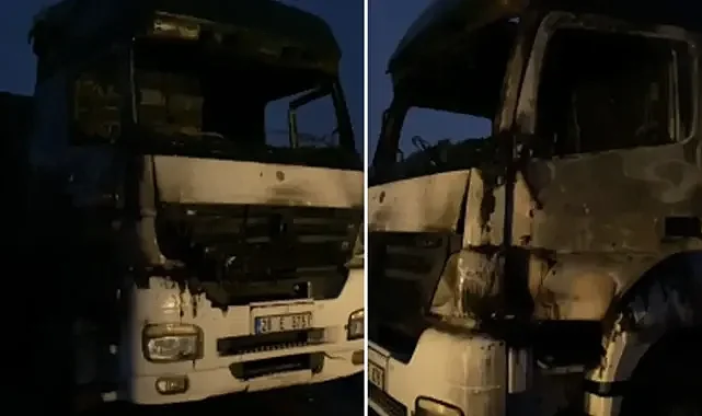 Şanlıurfa’da park halindeki TIR yandı!